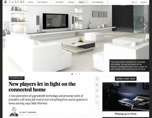 Telegraphy Luxury Covers Your Smart Home on the Connected Home
