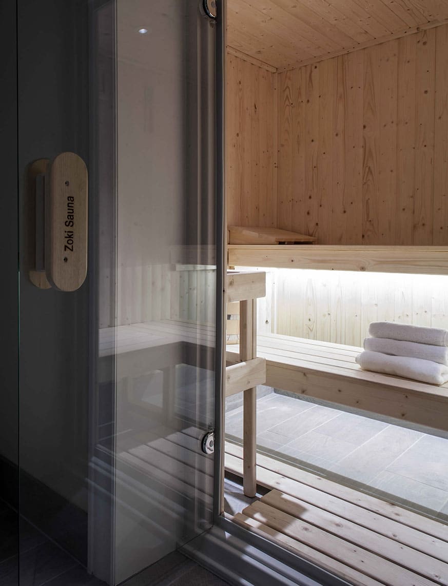 luxury family home sauna